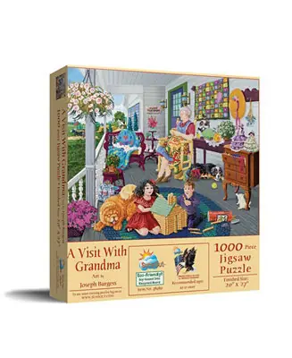 Free Delivery A Visit to Grandma's 1000 piece Jigsaw Puzzle for Adults Mothers Day