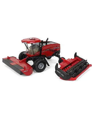 1/64 Case IH WD2505 Windrower with RD165 Rotary Head and Sickle Bar Head Limited Edition