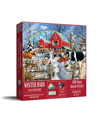 Winter Barn 500 piece Jigsaw Puzzle for Adults Christmas Bargain