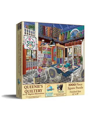 Queenie's Quiltery 1000 piece Jigsaw Puzzle for Adults High Quality