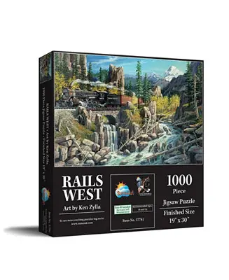 Rails West 1000 piece Jigsaw Puzzle for Adults Express Delivery