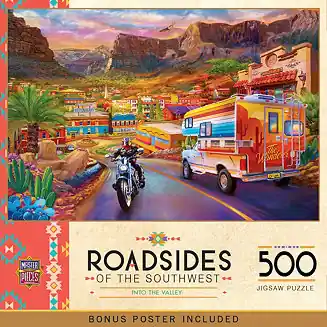 Roadsides of the Southwest - Into the Valley 500 Piece Jigsaw Puzzle Luxury