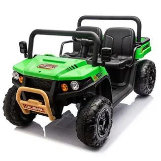Place Order 24V XXXL Kids Ride On UTV W/Parents Remote Control, Two-seater, Automatic tipping bucket, Rear wheel suspension, Slow start, Portable handle, Safety Belt, LED light, USB, MP3,Bluetooth, Horn for Kids