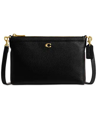Warranty Included Refined Pebble Leather Legacy Zip Top Smal Crossbody