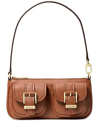Zoe Small Leather Convertible Shoulder Bag Free Returns