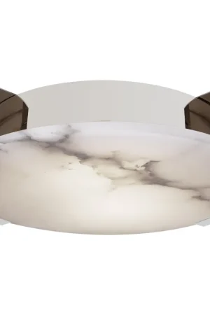 Viral Kelly Wearstler Melange LED 21 inch Polished Nickel Flush Mount Ceiling Light, Large