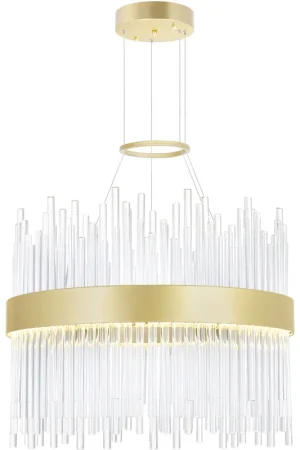Genevieve LED 16 inch Medallion Gold Chandelier Ceiling Light Exclusive Offer