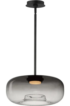 Bombona LED 16 inch Black Single Pendant Ceiling Light Limited Offer
