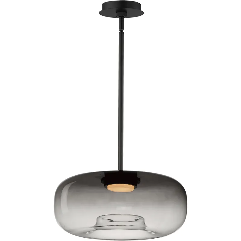 Bombona LED 16 inch Black Single Pendant Ceiling Light Limited Offer
