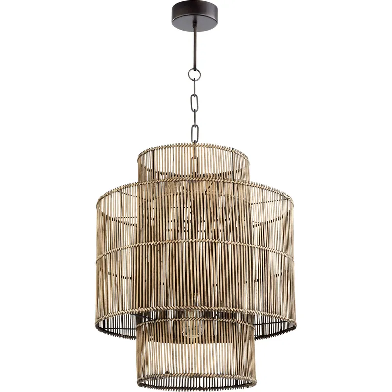 Holiday Sale Hammond 1 Light 19 inch Rattan Pendant Ceiling Light