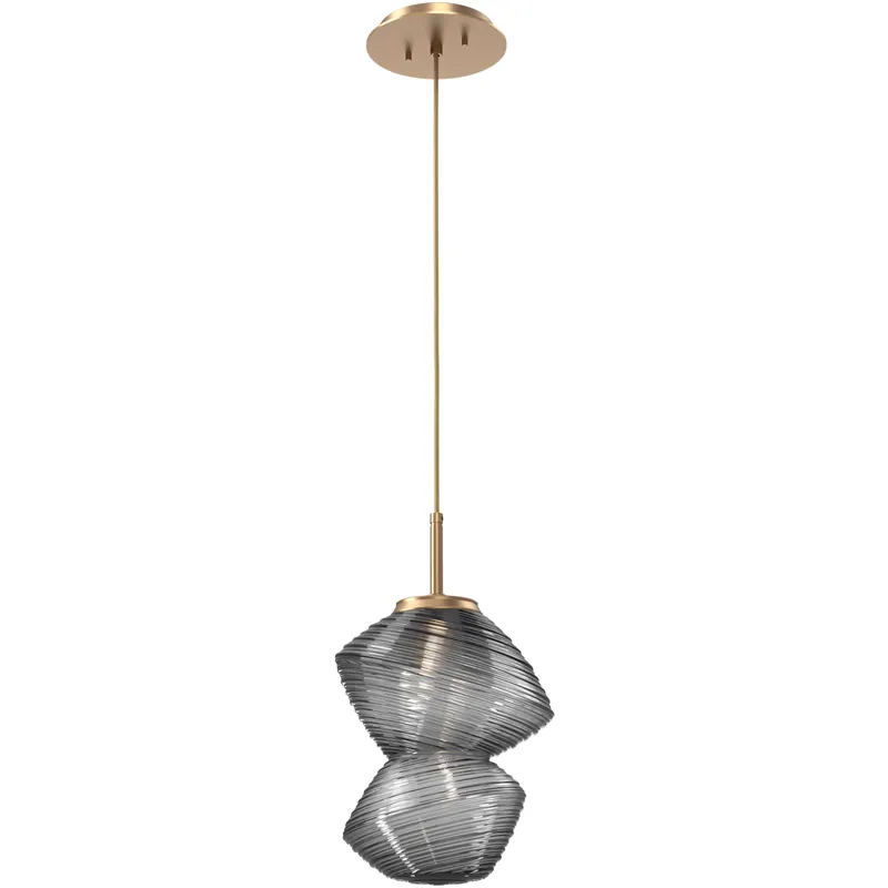 Mesa LED Novel Brass Pendant Ceiling Light in Smoke, 2700K LED Express Delivery