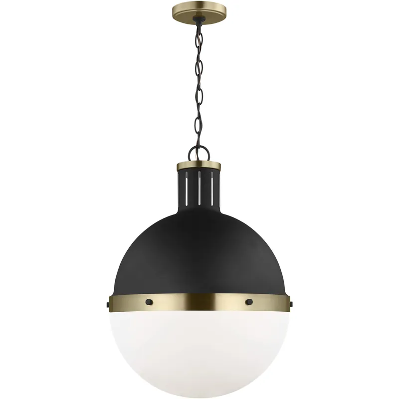TOB by Thomas O'Brien Hanks Pendant Ceiling Light in Midnight Black Brand New
