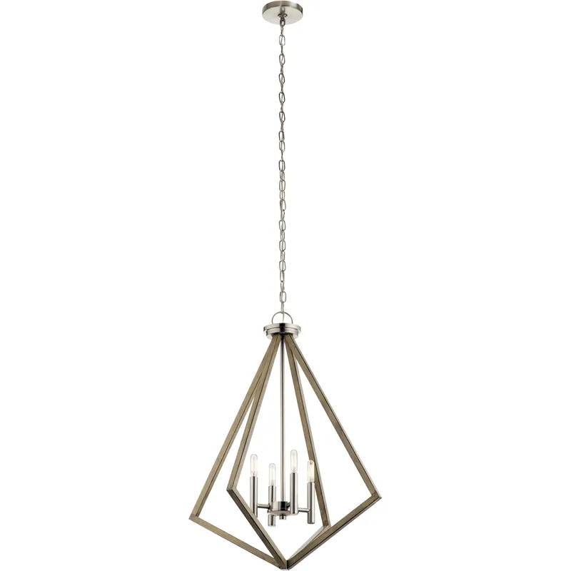 In Demand Deryn 4 Light 24 inch Distressed Antique Gray Chandelier 1 Tier Medium Ceiling Light, Medium