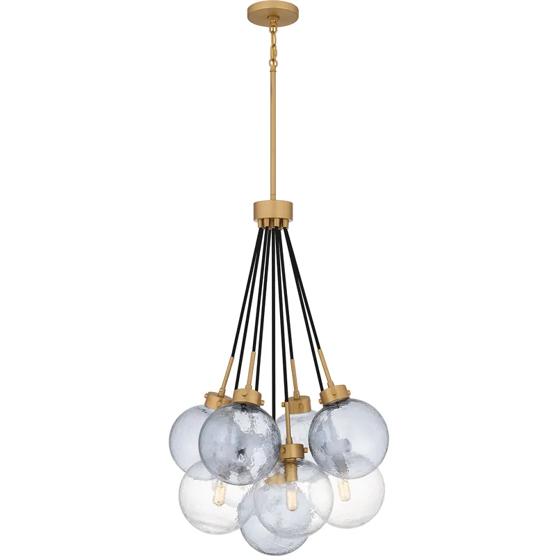 Super Sale Soiree 4 Light 22 inch Brushed Weathered Brass Pendant Ceiling Light