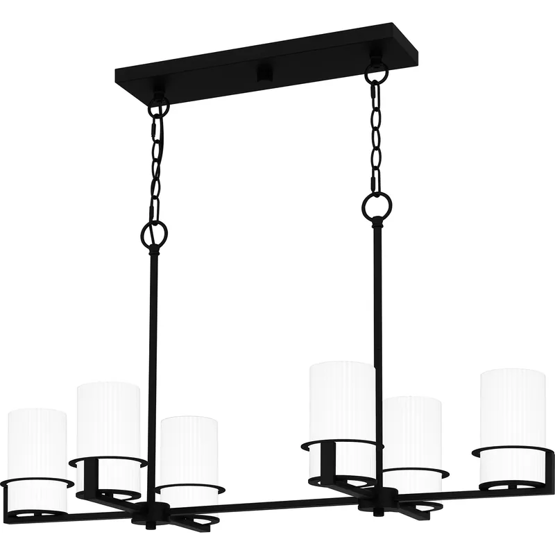 Seymour 6 Light 36 inch Matte Black Island Light Ceiling Light, Medium Order Now