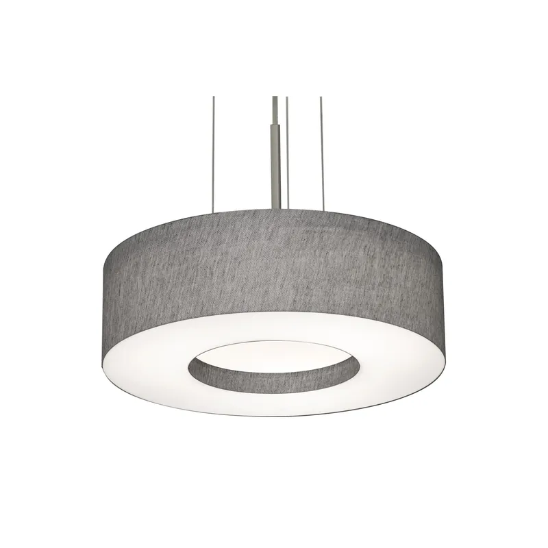 Montclair LED 19 inch Satin Nickel Pendant Ceiling Light Crafted