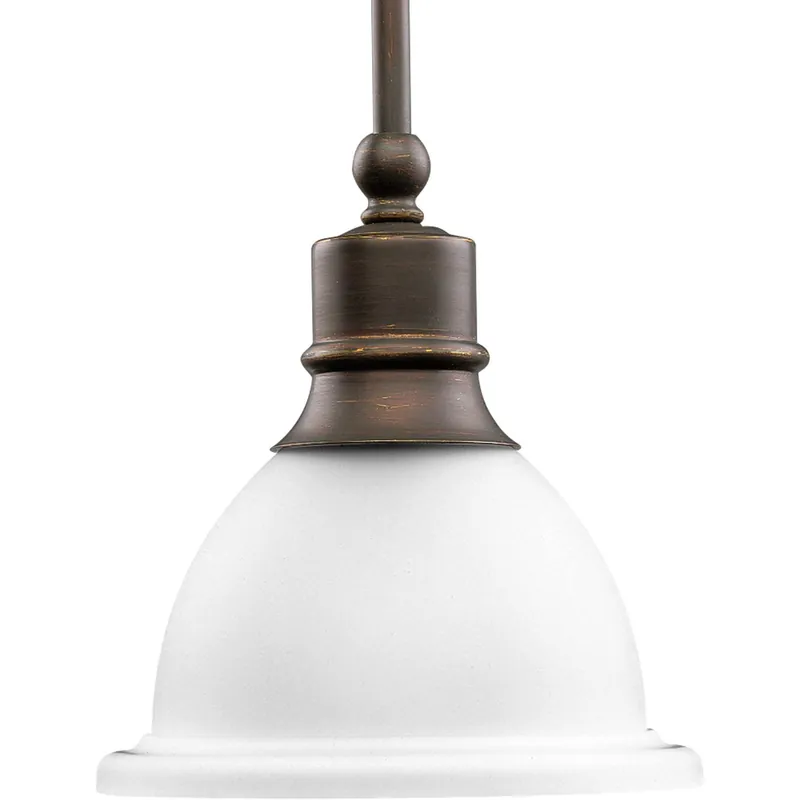 Madison 1 Light 7.63 inch Antique Bronze Mini-Pendant Ceiling Light Weekend Sale
