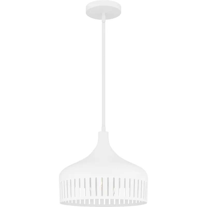 Secure Checkout Keagan 1 Light 14 inch Matte White Pendant Ceiling Light