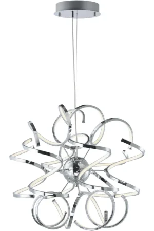 Chaos LED 23.5 inch Polished Chrome Single Pendant Ceiling Light Latest