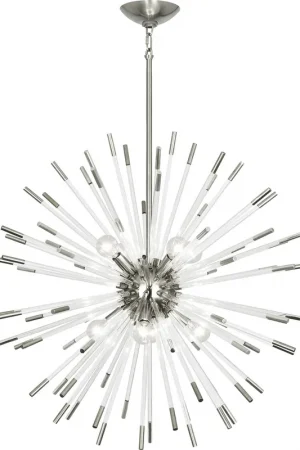 Andromeda 8 Light 28 inch Polished Nickel Chandelier Ceiling Light Holiday Sale