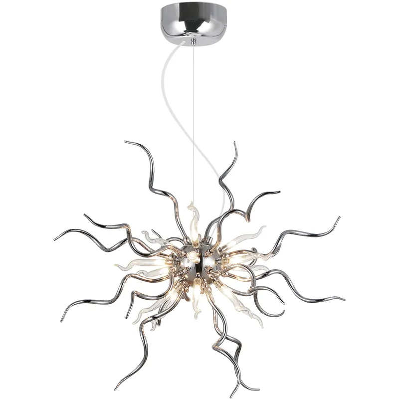 Get Yours Twist LED 23 inch Chrome Chandelier Ceiling Light