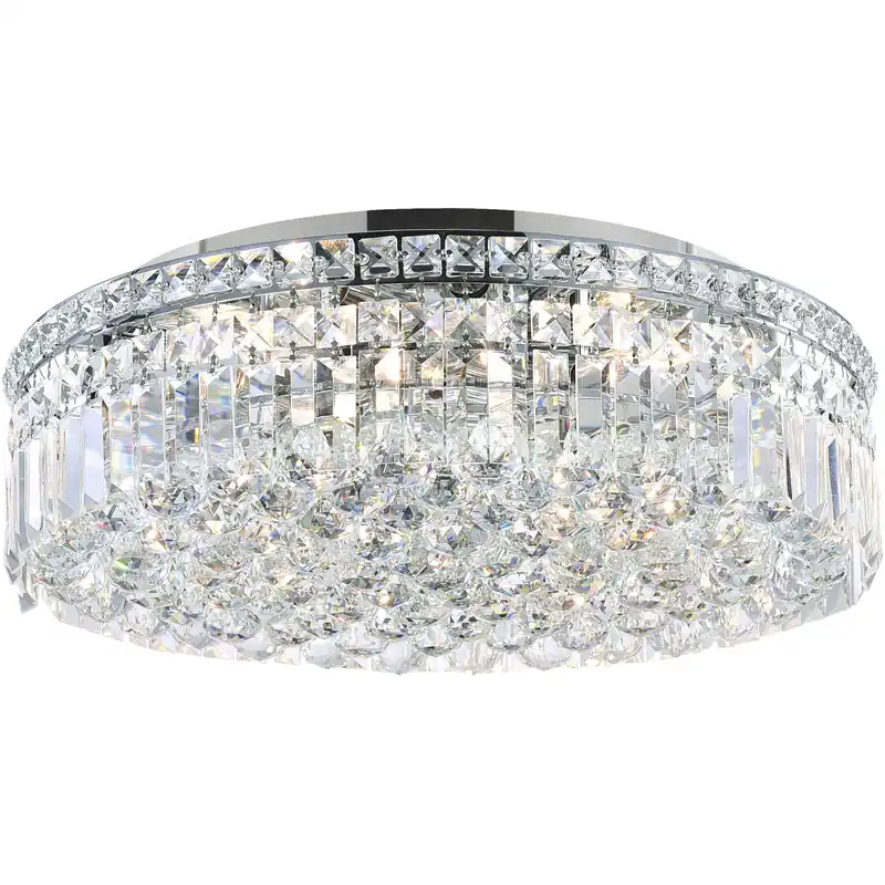 Buy Direct Colosseum 8 Light 20 inch Chrome Flush Mount Ceiling Light
