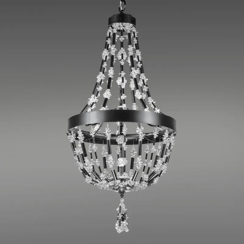 Fan Favorite Bali LED 16 inch Black Pendant Ceiling Light, Schonbek Signature
