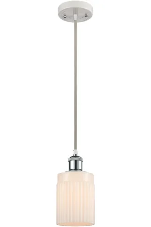 Ballston Hadley 1 Light 5 inch White and Polished Chrome Mini Pendant Ceiling Light in Matte White Glass, Ballston Save Now