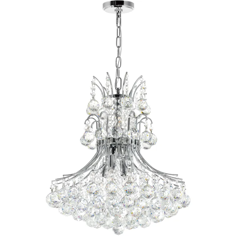 Princess 8 Light 20 inch Chrome Down Chandelier Ceiling Light Special Offer