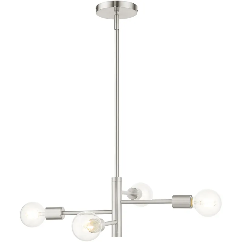 Bannister 4 Light 18 inch Brushed Nickel Chandelier Ceiling Light Exclusive Offer