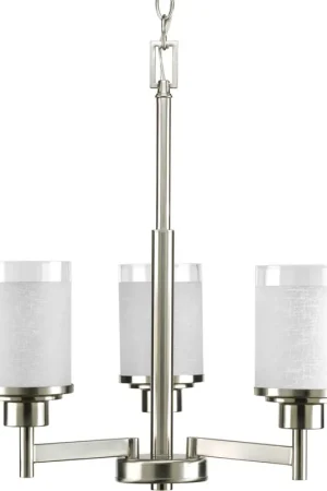 Brackettville 3 Light 17 inch Brushed Nickel Chandelier Ceiling Light Limited Offer