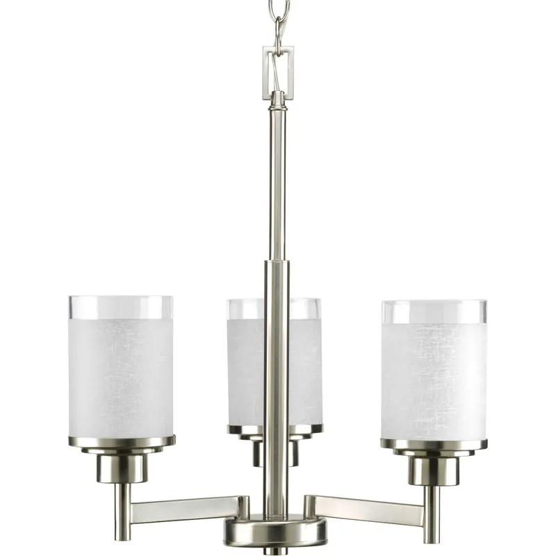 Brackettville 3 Light 17 inch Brushed Nickel Chandelier Ceiling Light Limited Offer