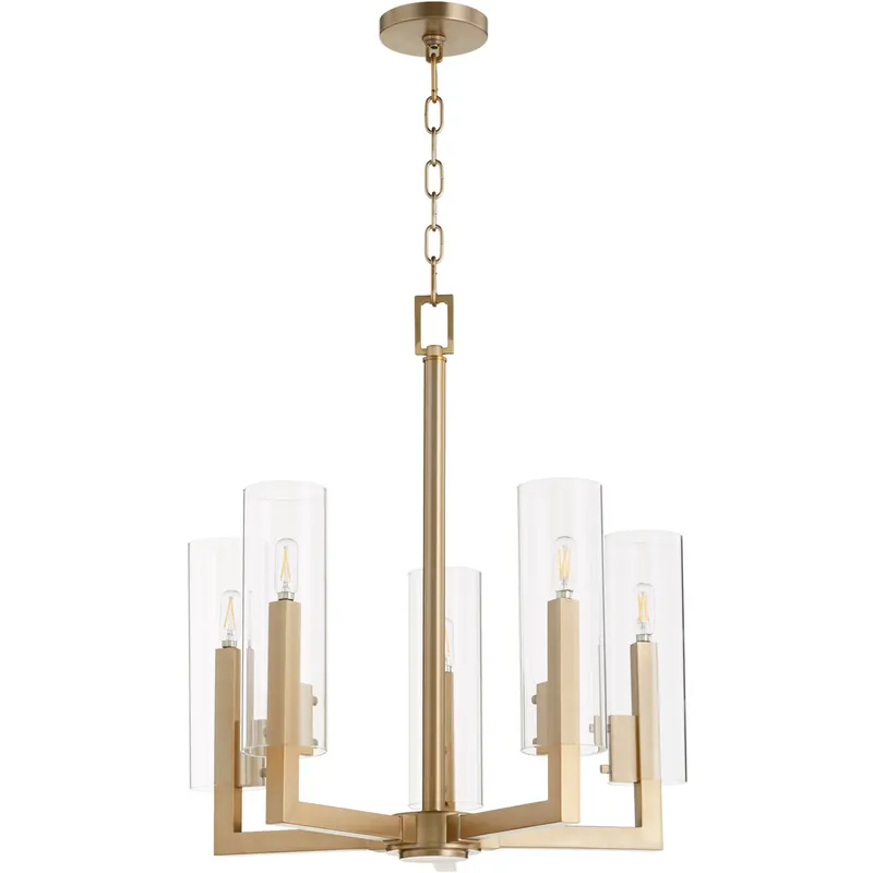 Harbin 5 Light 23 inch Aged Brass Chandelier Ceiling Light Trending