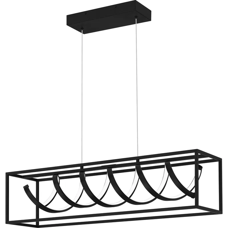 Affordable Amaranth LED 32 inch Matte Black Island Light Ceiling Light