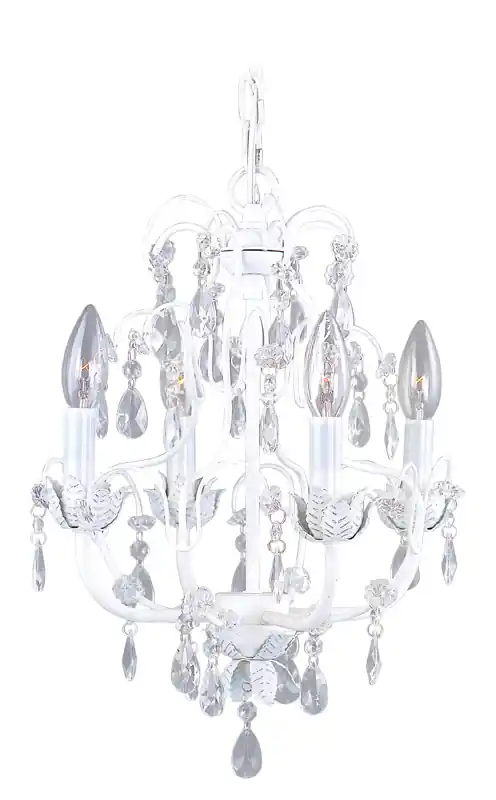 Athena 4 Light 14 inch Antique White Chandelier Ceiling Light Free Shipping