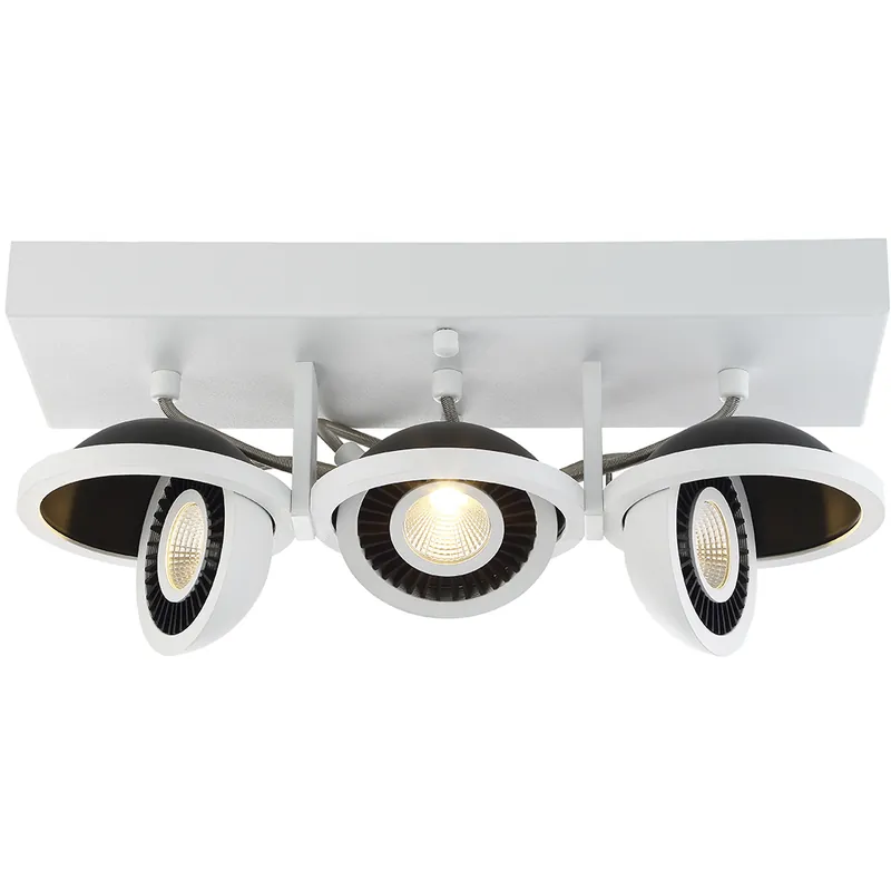 Vision 3 Light 30V White/Black Track Ceiling Light Premium