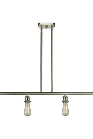 Ballston Bare Bulb 4 Light 48 inch Brushed Satin Nickel Island Light Ceiling Light, Ballston Trusted Brand