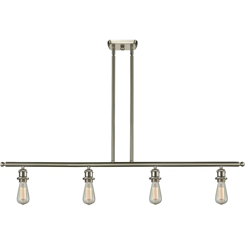 Ballston Bare Bulb 4 Light 48 inch Brushed Satin Nickel Island Light Ceiling Light, Ballston Trusted Brand