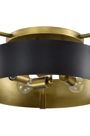 Altos 4 Light 18 inch Matte Black Semi Flush Mount Ceiling Light Exclusive Offer
