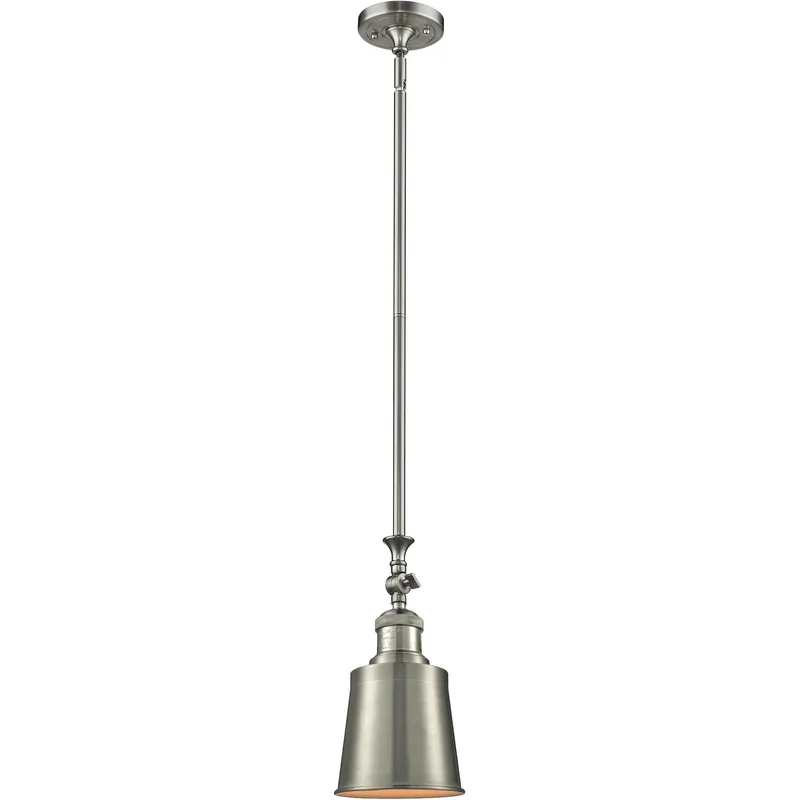 Franklin Restoration Addison 1 Light 5 inch Brushed Satin Nickel Mini Pendant Ceiling Light in Incandescent, Franklin Restoration Final Sale