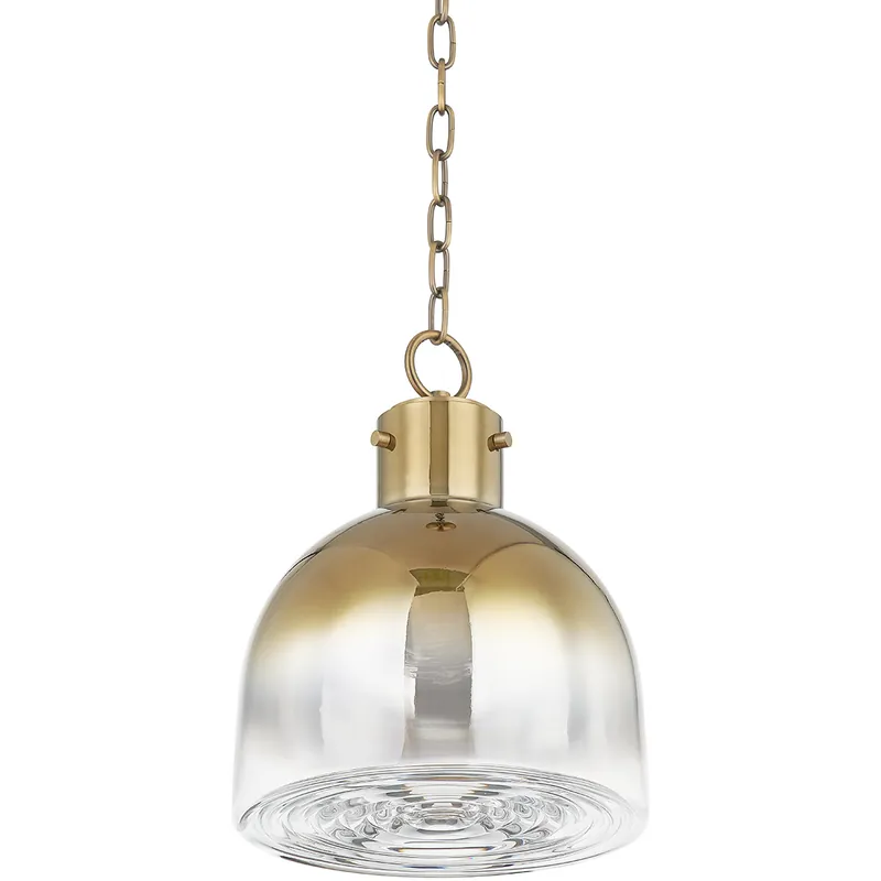 Warranty Included Beryl 1 Light 11.75 inch Patina Brass Pendant Ceiling Light