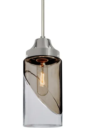 Blink 1 Light Satin Nickel Pendant Ceiling Light Original