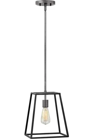Bulk Order Fulton 1 Light 10 inch Aged Zinc with Antique Nickel Indoor Pendant Ceiling Light, Large