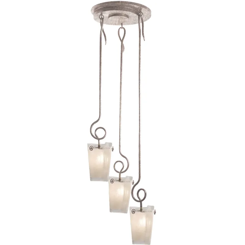 Tribecca 3 Light 24 inch Pearl Silver Pendant Ceiling Light in Frost (FROST) Cheap
