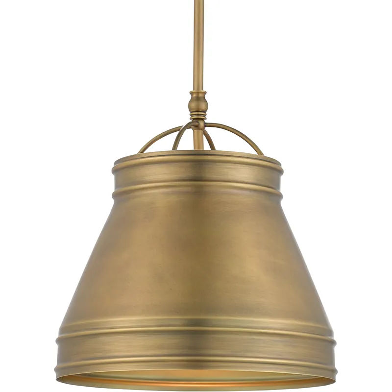 Direct From Manufacturer Lumley 1 Light 13 inch Antique Brass Pendant Ceiling Light