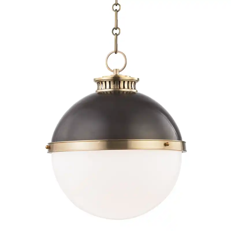 Discount Latham 1 Light 14.75 inch Aged/Antique Distressed Bronze Pendant Ceiling Light