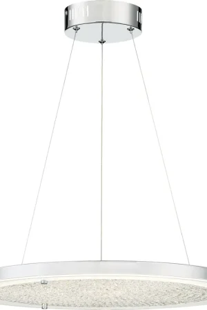 Blaze LED 21 inch Polished Chrome Pendant Ceiling Light In Demand