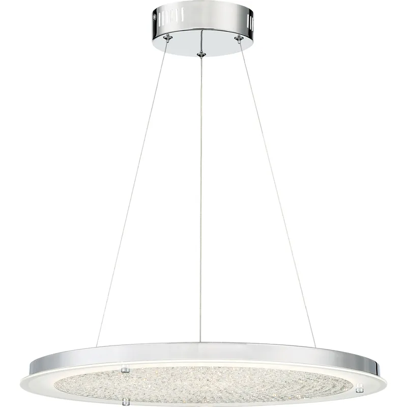 Blaze LED 21 inch Polished Chrome Pendant Ceiling Light In Demand
