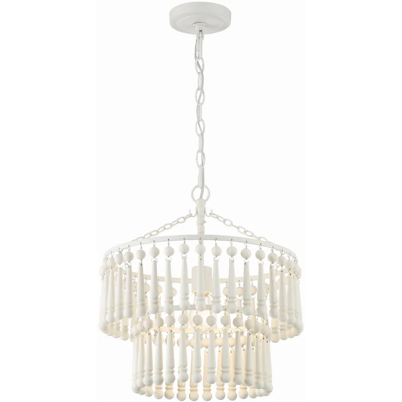 Tiana 1 Light 15.5 inch Matte White Pendant Ceiling Light One Day Deal