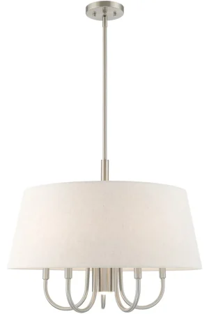 Bulk Order Belclaire 6 Light 24 inch Brushed Nickel Pendant Chandelier Ceiling Light